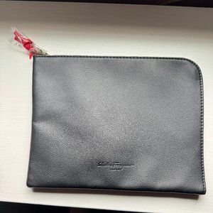 Salvatore Ferragamo Parfums Cosmetic bag... Black with Red and silver Ferragamo